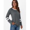 imageAUTOMET Womens Long Sleeve Shirts Color Block Casual Crewneck Tops Tshirt Basic Tee Fall Fashion Clothes Trendy OutfitsDarkgrey