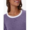 imageAUTOMET Womens Long Sleeve Shirts Color Block Casual Crewneck Tops Tshirt Basic Tee Fall Fashion Clothes Trendy OutfitsPurple