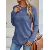 imageAUTOMET Womens Long Sleeve Shirts Fall Fashion Tops 2025 Crewneck Dressy Sweaters Tunic Winter Clothes Casual OutfitsDarkblue