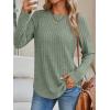 imageAUTOMET Womens Long Sleeve Shirts Fall Fashion Tops 2025 Crewneck Dressy Sweaters Tunic Winter Clothes Casual OutfitsMint