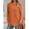 imageAUTOMET Womens Long Sleeve Shirts Fall Fashion Tops 2025 Crewneck Dressy Sweaters Tunic Winter Clothes Casual OutfitsOrange