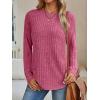 imageAUTOMET Womens Long Sleeve Shirts Fall Fashion Tops 2025 Crewneck Dressy Sweaters Tunic Winter Clothes Casual OutfitsRose