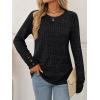 imageAUTOMET Womens Long Sleeve Shirts Fall Sweaters Lightweight Cute Tunic Tops Trendy Fashion Clothes 2025 OutfitsBlack