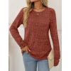 imageAUTOMET Womens Long Sleeve Shirts Fall Sweaters Lightweight Cute Tunic Tops Trendy Fashion Clothes 2025 OutfitsCaramel