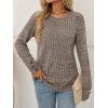 imageAUTOMET Womens Long Sleeve Shirts Fall Sweaters Lightweight Cute Tunic Tops Trendy Fashion Clothes 2025 OutfitsCoffeegrey