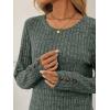 imageAUTOMET Womens Long Sleeve Shirts Fall Sweaters Lightweight Cute Tunic Tops Trendy Fashion Clothes 2025 OutfitsGreen