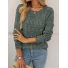 imageAUTOMET Womens Long Sleeve Shirts Fall Sweaters Lightweight Cute Tunic Tops Trendy Fashion Clothes 2025 OutfitsGreen