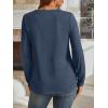 imageAUTOMET Womens Long Sleeve Shirts Fall Tops 2025 Henley Blouses Dressy Casual Business Basic Tees Trendy Cute TShirtsNavyblue