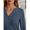 imageAUTOMET Womens Long Sleeve Shirts Fall Tops 2025 Henley Blouses Dressy Casual Business Basic Tees Trendy Cute TShirtsNavyblue