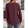 imageAUTOMET Womens Long Sleeve Shirts Fall Tops 2025 Henley Blouses Dressy Casual Business Basic Tees Trendy Cute TShirtsWinered