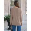 imageAUTOMET Womens Long Sleeve Shirts Loose Fitted Crewneck Basic Tops Casual Outfits Fall Clothes 2025Khaki