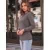 imageAUTOMET Womens Long Sleeve Shirts Pleated Crew Neck Casual Fall Fashion Tops Loose Fit Lightweight Girls Outfits ClothesCoffeegrey