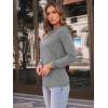 imageAUTOMET Womens Long Sleeve Shirts Pleated Crew Neck Casual Fall Fashion Tops Loose Fit Lightweight Girls Outfits ClothesGrey