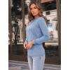 imageAUTOMET Womens Long Sleeve Shirts Pleated Crew Neck Casual Fall Fashion Tops Loose Fit Lightweight Girls Outfits ClothesLightblue