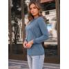 imageAUTOMET Womens Long Sleeve Shirts Pleated Crew Neck Casual Fall Fashion Tops Loose Fit Lightweight Girls Outfits ClothesNavy