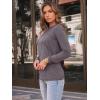 imageAUTOMET Womens Long Sleeve Shirts Pleated Crew Neck Casual Fall Fashion Tops Loose Fit Lightweight Girls Outfits ClothesTaupe