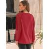 imageAUTOMET Womens Long Sleeve Shirts Pleated Lace Tops Fall Fashion Outfits Business Casual BlousesBrightred
