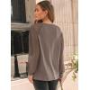 imageAUTOMET Womens Long Sleeve Shirts Pleated Lace Tops Fall Fashion Outfits Business Casual BlousesCoffee
