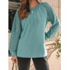 imageAUTOMET Womens Long Sleeve Shirts Pleated Lace Tops Fall Fashion Outfits Business Casual BlousesGreygreen