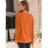 imageAUTOMET Womens Long Sleeve Shirts Pleated Lace Tops Fall Fashion Outfits Business Casual BlousesLightorange