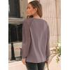 imageAUTOMET Womens Long Sleeve Shirts Pleated Lace Tops Fall Fashion Outfits Business Casual BlousesNutmeg
