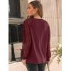 imageAUTOMET Womens Long Sleeve Shirts Pleated Lace Tops Fall Fashion Outfits Business Casual BlousesRed