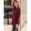 imageAUTOMET Womens Long Sleeve Shirts Pleated Lace Tops Fall Fashion Outfits Business Casual BlousesRed
