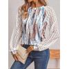imageAUTOMET Womens Long Sleeve Shirts Pleated Lace Tops Fall Fashion Outfits Business Casual BlousesTiedye Multi