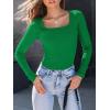 imageAUTOMET Womens Long Sleeve Shirts Square Neck Tops Ribbed Knit Basic Teen Girls Crop Tops Fall Outfits Fashion Clothes 2025Green
