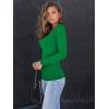 imageAUTOMET Womens Long Sleeve Shirts Square Neck Tops Ribbed Knit Basic Teen Girls Crop Tops Fall Outfits Fashion Clothes 2025Green