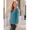 imageAUTOMET Womens Long Sleeve Shirts VNeck Lace Tops Business Casual Blouses Tee Trendy 2025 Fall Fashion Outfits ClothesBluegreen
