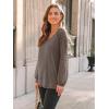 imageAUTOMET Womens Long Sleeve Shirts VNeck Lace Tops Business Casual Blouses Tee Trendy 2025 Fall Fashion Outfits ClothesCoffeegrey