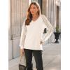 imageAUTOMET Womens Long Sleeve Shirts VNeck Lace Tops Business Casual Blouses Tee Trendy 2025 Fall Fashion Outfits ClothesCream