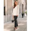 imageAUTOMET Womens Long Sleeve Shirts VNeck Lace Tops Business Casual Blouses Tee Trendy 2025 Fall Fashion Outfits ClothesCream