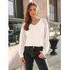 imageAUTOMET Womens Long Sleeve Shirts VNeck Lace Tops Business Casual Blouses Tee Trendy 2025 Fall Fashion Outfits ClothesCream