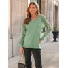 imageAUTOMET Womens Long Sleeve Shirts VNeck Lace Tops Business Casual Blouses Tee Trendy 2025 Fall Fashion Outfits ClothesGreen