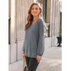 imageAUTOMET Womens Long Sleeve Shirts VNeck Lace Tops Business Casual Blouses Tee Trendy 2025 Fall Fashion Outfits ClothesGrey