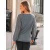 imageAUTOMET Womens Long Sleeve Shirts VNeck Lace Tops Business Casual Blouses Tee Trendy 2025 Fall Fashion Outfits ClothesGrey