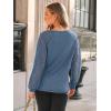 imageAUTOMET Womens Long Sleeve Shirts VNeck Lace Tops Business Casual Blouses Tee Trendy 2025 Fall Fashion Outfits ClothesGreyblue
