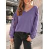 imageAUTOMET Womens Long Sleeve Shirts VNeck Lace Tops Business Casual Blouses Tee Trendy 2025 Fall Fashion Outfits ClothesGreypurple