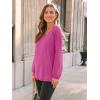 imageAUTOMET Womens Long Sleeve Shirts VNeck Lace Tops Business Casual Blouses Tee Trendy 2025 Fall Fashion Outfits ClothesHotpink