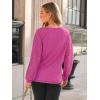 imageAUTOMET Womens Long Sleeve Shirts VNeck Lace Tops Business Casual Blouses Tee Trendy 2025 Fall Fashion Outfits ClothesHotpink