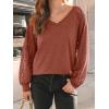 imageAUTOMET Womens Long Sleeve Shirts VNeck Lace Tops Business Casual Blouses Tee Trendy 2025 Fall Fashion Outfits ClothesMaple