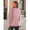 imageAUTOMET Womens Long Sleeve Shirts VNeck Lace Tops Business Casual Blouses Tee Trendy 2025 Fall Fashion Outfits ClothesPink