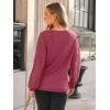 imageAUTOMET Womens Long Sleeve Shirts VNeck Lace Tops Business Casual Blouses Tee Trendy 2025 Fall Fashion Outfits ClothesRed