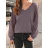 imageAUTOMET Womens Long Sleeve Shirts VNeck Lace Tops Business Casual Blouses Tee Trendy 2025 Fall Fashion Outfits ClothesRosetaupe