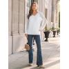 imageAUTOMET Womens Long Sleeve Shirts VNeck Lace Tops Business Casual Blouses Tee Trendy 2025 Fall Fashion Outfits ClothesWhite
