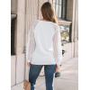 imageAUTOMET Womens Long Sleeve Shirts VNeck Lace Tops Business Casual Blouses Tee Trendy 2025 Fall Fashion Outfits ClothesWhite