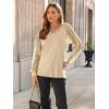 imageAUTOMET Womens Long Sleeve Shirts VNeck Lace Tops Business Casual Blouses Tee Trendy 2025 Fall Fashion Outfits ClothesYellow