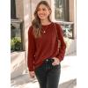 imageAUTOMET Womens Long Sleeve Tops Loose Fit Fall Cute Thick T Shirts Winter Cruise Outfits Trendy ClothesCaramel